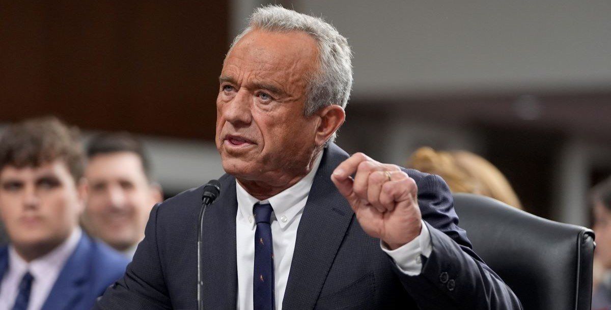 Robert F. Kennedy Jr. testifies on Jan. 29, 2025, at his Senate hearing on his nomination to be the secretary of the Department of Health and Human Services.