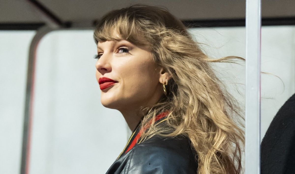 Superstar Taylor Swift arrives at Arrowhead Stadium in Kansas City, Missouri, before a matchup between the Tampa Bay Buccaneers and the Kansas City Chiefs.