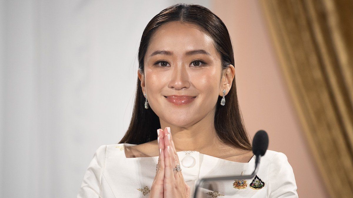 Thailand's Prime Minister Paetongtarn Shinawatra attends a press conference at the Pheu Thai party headquarters after the royal endorsement ceremony. Paetongtarn Shinawatra become the 31th Prime Minister and the second female Prime Minister of Thailand after her aunt Yingluck Shinawatra.