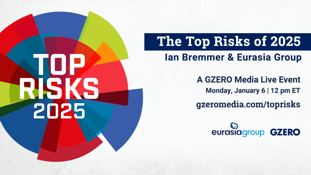 The Top Risks of 2025 with Ian Bremmer & Eurasia Group | Monday, January 6, 2025 | 12:00 PM ET |  https://www.gzeromedia.com/toprisks