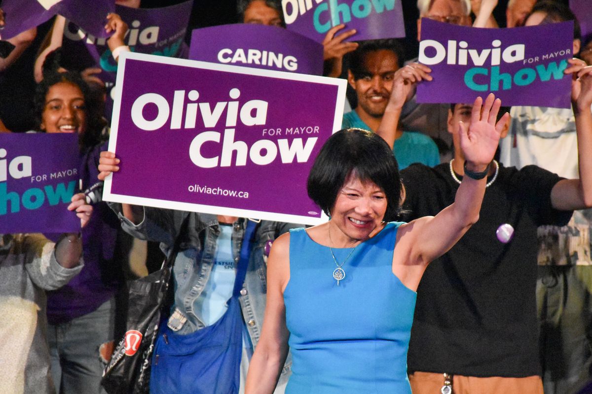 Toronto's new mayor Olivia Chow. 