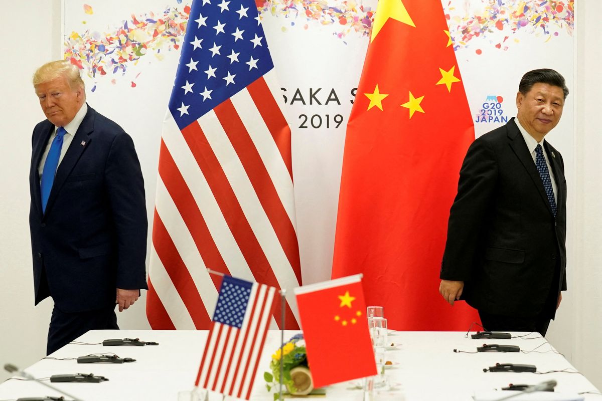 ​U.S. President Donald Trump attends a bilateral meeting with China's President Xi Jinping during the G20 leaders summit in Osaka, Japan, June 29, 2019. 