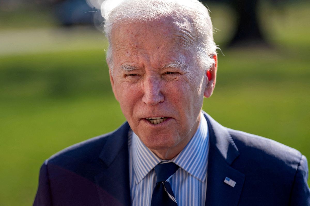 U.S. President Joe Biden speaks to members of the press after a weekend in Delaware, on the South Lawn of the White House in Washington, U.S., February 19, 2024. ​U.S. President Joe Biden speaks to members of the press after a weekend in Delaware, on the South Lawn of the White House in Washington, U.S., February 19, 2024. ​