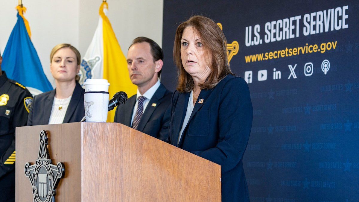 U.S. Secret Service Director Kimberly Cheatle speaks at a press conference by the U.S. Secret Service about the Republican National Convention on Thursday June 6, 2024 in Milwaukee, Wis.