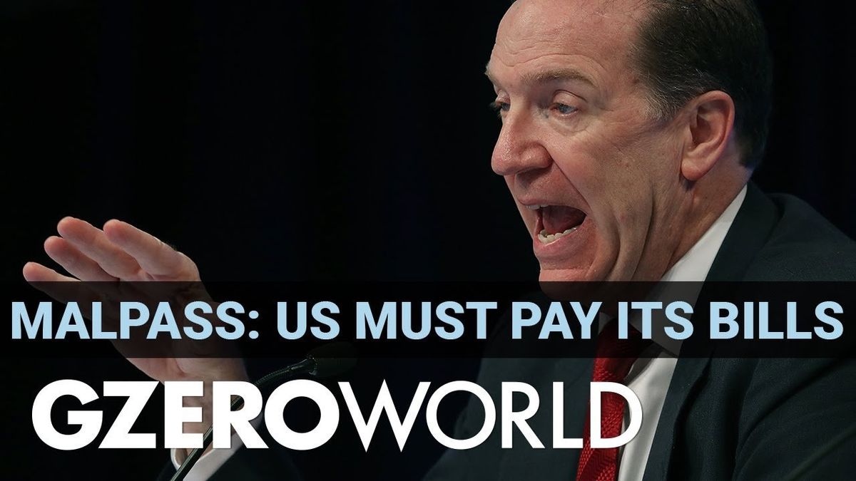 US debt default would be "destabilizing," says World Bank's David Malpass