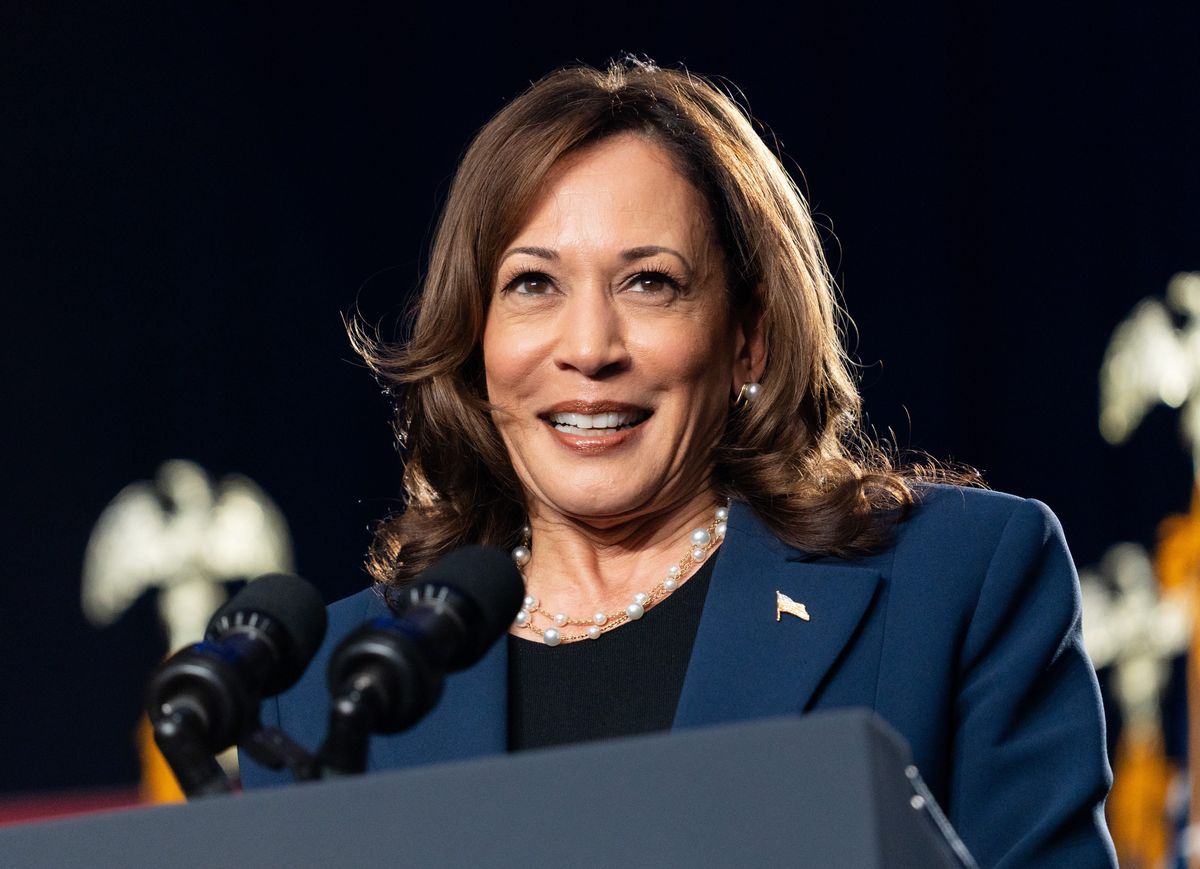 Vice President Kamala Harris speaks at the Harris for President Campaign Rally on Tuesday July 23, 2024 at West Allis Central High School in West Allis, Wis.