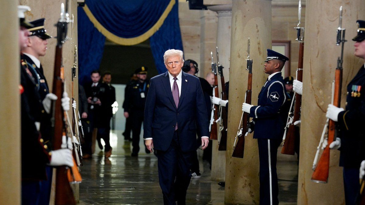 ​Washington , DC - January 20: President-elect Donald Trump arrives ahead of the 60th inaugural ceremony on January 20, 2025, at the US Capitol in Washington, DC. Trump becomes the 47th president of the United States in a rare indoor inauguration ceremony. The parade was also moved inside Capitol One Arena due to weather. 