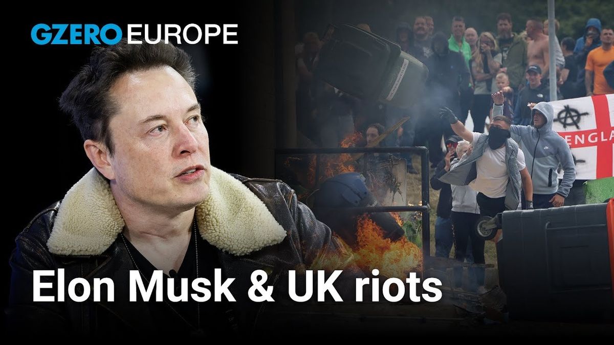 UK far-right riots and Elon Musk's role