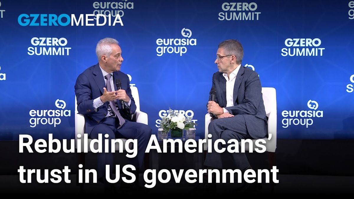 Rahm Emanuel & Ian Bremmer discuss the challenges facing US democracy