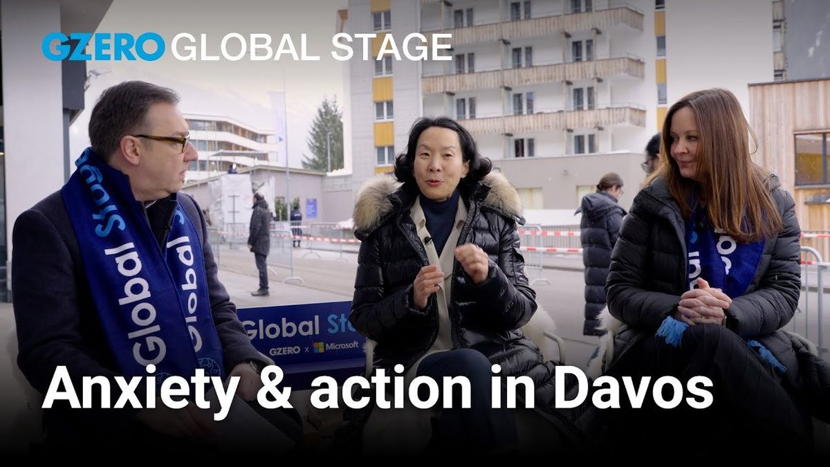 Leaders at Davos are turning "anxiety into action"